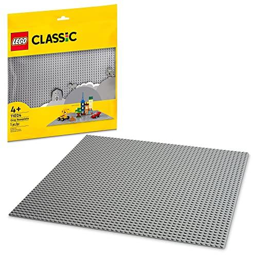 LEGO® Classic Placa de Construção Cinzenta 11024 Kit de Construção; Jogo Criativo Sem Limites para Construtores LEGO de 4 anos ou mais (1 peça)