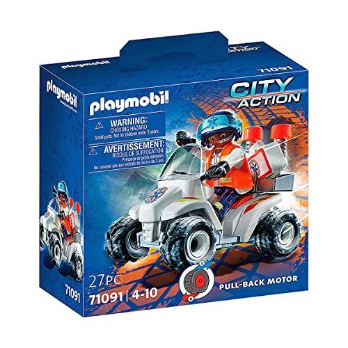 Playmobil Quadriciclo Com Medico, Playmobil City Action - Sunny Brinquedos