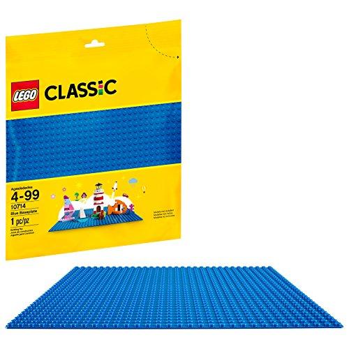 Classic Base De Construção Lego Azul 25cm