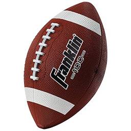 Bola de futebol americano Franklin Sports - Grip-Rite 100, marrom/branco
