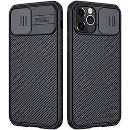 Capa Nillkin [CamShield Pro] compatível com iPhone 12 Pro Max Series Case com capa de câmera deslizante, [PC rígido e TPU] Capa protetora protetora de 360° para iPhone 12 Pro Max (6,7 polegadas 2020)
