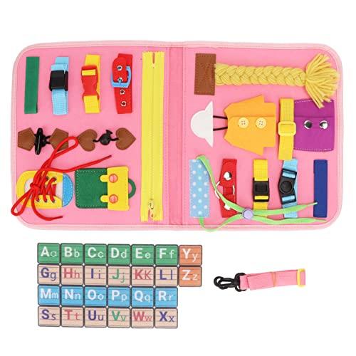 Prancha de criança ocupada Montessori brinquedo sensorial educacional Prancha de habilidades básicas Atividade pré-escolar