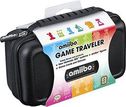 Officially Licensed Nintendo 3DS Amiibo Case – Protective Deluxe Traveler for Storage, Display or Carrying Case/Box – Black