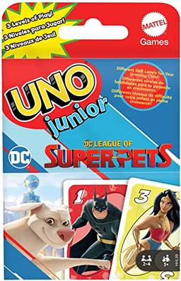 UNO Jogo de cartas DC Super Pets, Modelo: HHL39, Cor: multicolorido
