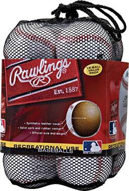 Rawlings OLB3BAG12 Bola de beisebol de uso recreativo da Liga Oficial