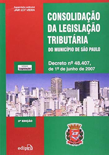 Consolidação da legislação tributária do município de São Paulo