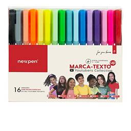 Marca-texto, Newpen, Up, Youtubers Collection, 16 Cores