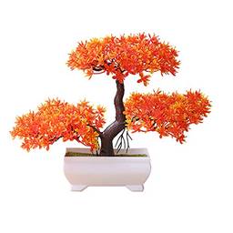 Miniárvore heaven2017, simulação de bonsai artificial em vaso para decoração de casa