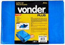 Vonder Plus Lona Reforçada de Polietileno, Azul, 2 x 2 m