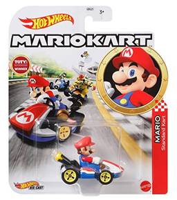 Hot Wheels Mario Kart, Sortimento de Carrinhos, Mattel - NÃO É POSSÍVEL ESCOLHER O PERSONAGEM