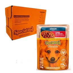 Ração Úmida Special Dog Ultralife para Cães Sênior Sabor Carne ao Molho 100g - Pack com 12 unidades