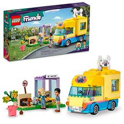 LEGO Friends Van de Resgate Canino 41741 (300 Peças); Conjunto de Construção