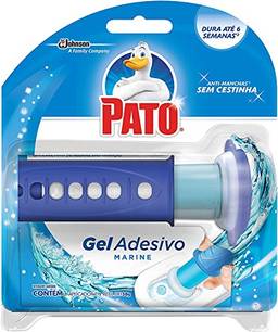 Desodorizador Sanitário Pato Gel Adesivo Aplicador + Refil Marine, 1 disco