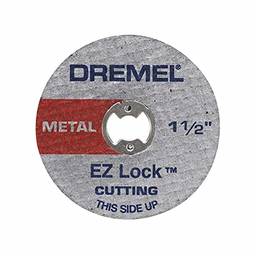 Dremel EZ456B 1 1/2 polegada EZ Lock ferramenta rotativa rodas de corte - acessórios de corte de ferramenta rotativa, perfeito para fatiar chapa metálica e tubo de cobre, 12 peças
