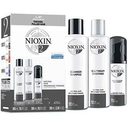 Kit Sistema 2 Shampoo 300ml, Condicionador 300ml e Leave-in 100ml, Nioxin, Normal