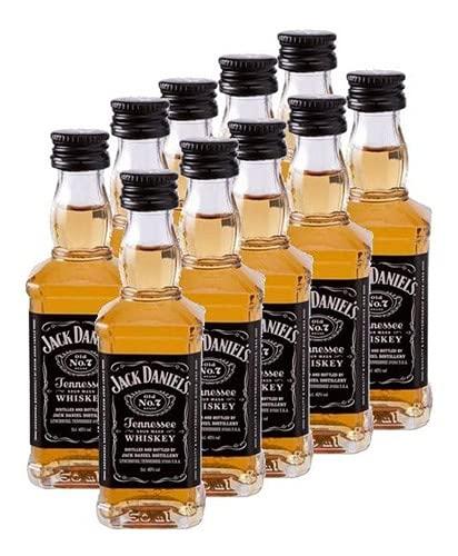 Mini Garrafas Whisky 50ml (Jack Daniel's - 10 Unidades)