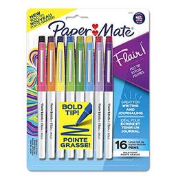 Paper Mate Bold Flair Felt Tip 1.2mm Pen 16/Pkg-2125413