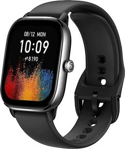 New Amazfit GTS 4 Mini Smartwatch With Alexa Built-in 24H Heart Rate 120 Sports Modes Smart Watch Zepp App (Black)