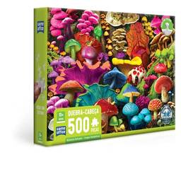 Natureza Estranha - Fungos Fantásticos - Quebra-cabeça 500 peças - Toyster Brinquedos, Multicolorido