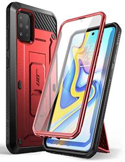 Capa Capinha Case SUPCASE Ubeetle Pro Samsung Galaxy A5 (não cabe A50), coldre robusto de corpo inteiro e capa de suporte, com protetor de tela embutido (Não cabe na A51 5G versão) (Vermelha)