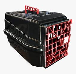 Caixa De Transporte Black N4 Cachorro Gato Cão Cor:vermelho
