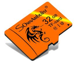 Somnambulist Cartão Micro SD Card 32GB TF Card de Velocidade de Vídeo C10 Certificação Desempenho A1 Aplicativo (Dragão 32GB)
