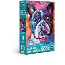 Toyster Brinquedos Retratos Animais! - Cachorro - Quebra-cabeça - 500 peças o, Multicolorido