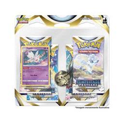 Blister Quadruplo Pokémon Togetic Espada e Escudo 12 Tempestade Prateada, Cor: Estampado - Copag