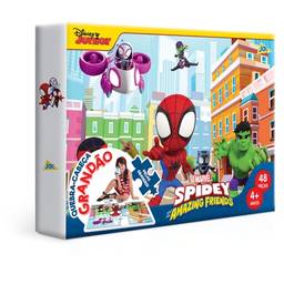 Spidey - Quebra-cabeça Grandão - 48 peças - Toyster Brinquedos