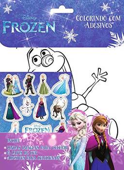Disney Colorindo com Adesivos Frozen