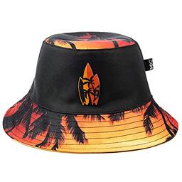 Chapéu Bucket Hat MXC BRASIL Prancha de Surf California REF277 Tamanho:Único;Cor:Cinza