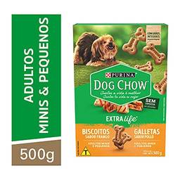 Nestlé Purina Dog Chow Carinhos Petisco Integral Mini Para Cães Adultos Raças Pequenas Frango 500g