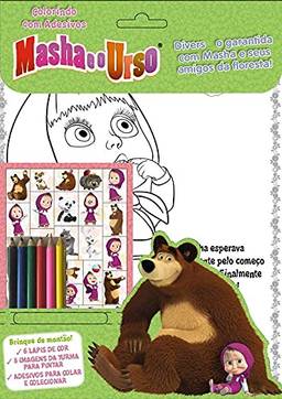 Masha e o Urso - Colorindo com adesivos - Vol.1