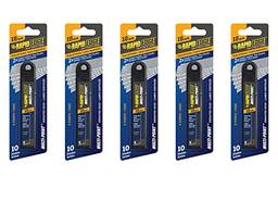 Rapid Edge Lâminas serrilhadas de encaixe multipontas, 18 mm, com 50 lâminas (5 pacotes, 10 lâminas por pacote)