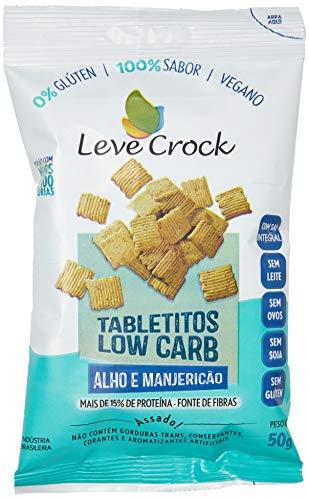 Biscoito Tabletitos Low Carb Alho e Manjericão Leve Crock 50g