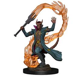 D&D: Icons of the Realms - Premium Figures - Tiefling Male Sorcerer, Galápagos Jogos