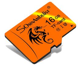 Somnambulist Cartão Micro SD Card 16GB TF Card de Velocidade de Vídeo C10 Certificação Desempenho A1 Aplicativo (Dragão 16GB?