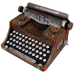 BESPORTBLE 1 peça de máquina de escrever vintage, modelo de arte de ferro retrô, máquina de escrever manual, decoração de mesa, decoração de casa