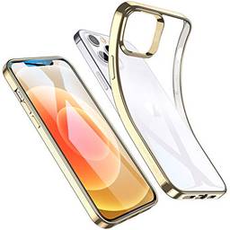 ESR Essential Zero para iPhone 12/12 pro Case, Slim Clear Soft TPU, Capa de Silicone Flexível para iPhone 12/12 pro polegadas (2020),ouro