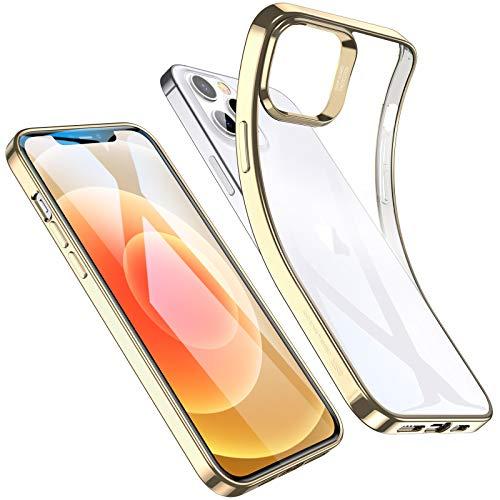 ESR Essential Zero para iPhone 12/12 pro Case, Slim Clear Soft TPU, Capa de Silicone Flexível para iPhone 12/12 pro polegadas (2020),ouro