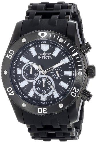 Invicta Relógio masculino de 50 mm Sea Spider Quartz Chronograph Poliurethane Bracelet Watch, Aço inoxidável, Men's, 14862