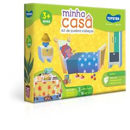 Minha Casa - Kit de Quebra-cabeças (3 quebra-cabeças de 16 peças) - Educativo - Toyster Brinquedos