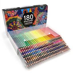 Henniu 48/72/120/150/180 Conjunto de Lápis Aquarela Pré-Afiados Lápis de Cor Solúvel em Água Suprimentos de Arte para Estudantes Adultos Artistas Desenho Esboço Livros para Colorir