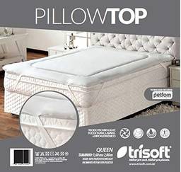 Protetor de Colchao Pillow Top, Trisoft, C148, Branco, Queen