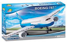Avião Boeing 787 com 600 Peças COBI Blocos de Montar Branco