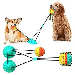 Henniu Brinquedos para cães para mastigadores agressivos Brinquedos interativos para cães de raça grande Brinquedos indestrutíveis para mastigar para mastigadores agressivos Ventosa Brinquedo
