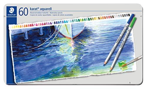Lápis de Cor Aquarelável, Staedtler, Karat, 125 M60 11, 60 Cores