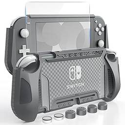 HEYSTOP Capa compatível com Nintendo Switch Lite (cinza)