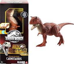 Jurassic World Mattel Dino Escape Carnotaurus Toro com Sons, Multicolorido