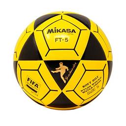 Mikasa Bola de futebol FT5 Goal Master, preto/amarelo, tamanho 5